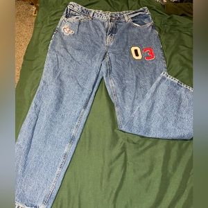 Wild fable wide leg patch jeans. Size 16 worn once